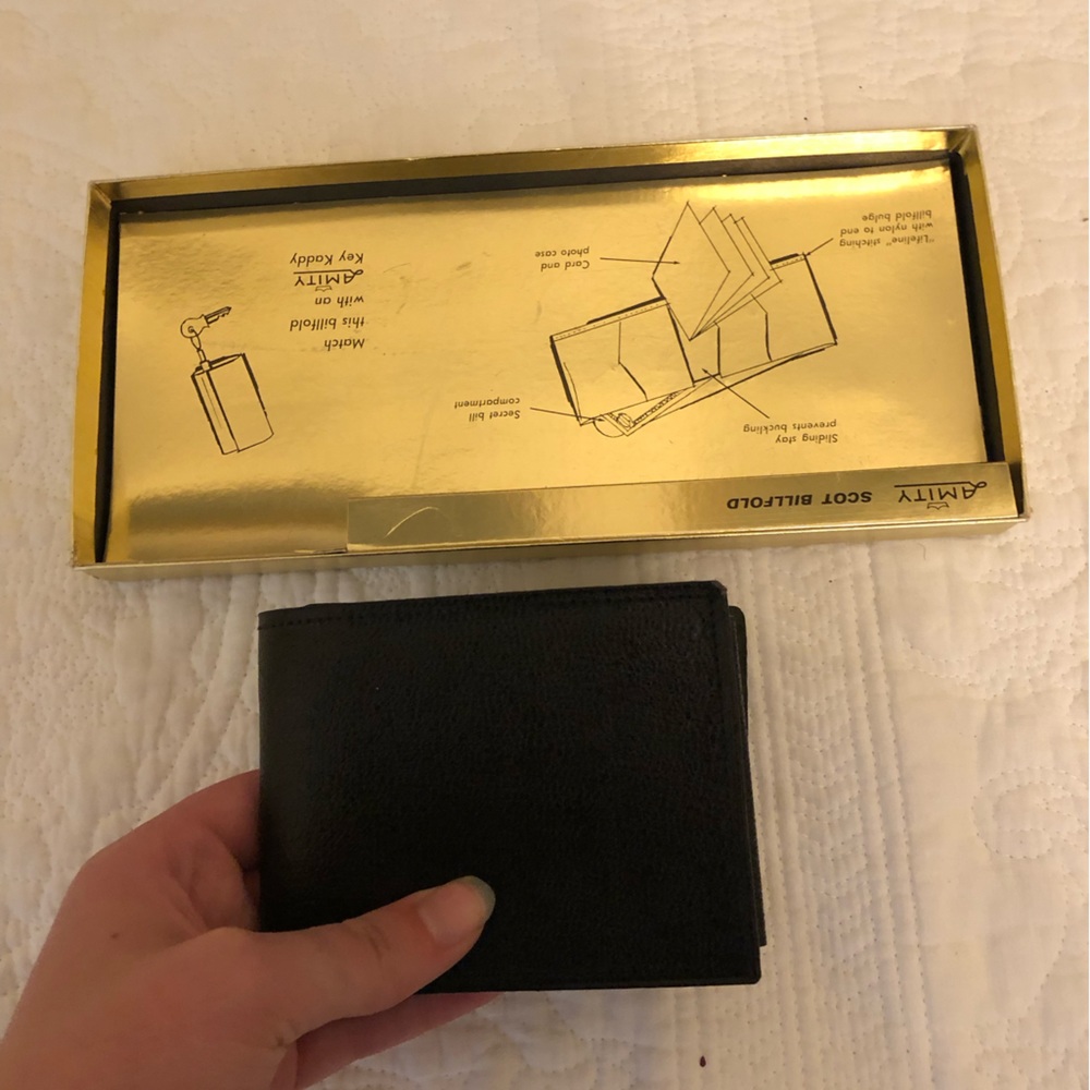 Amity Men’s Fold Black Wallet